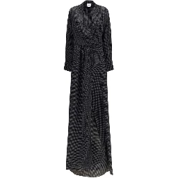 Black Silk Long Dress