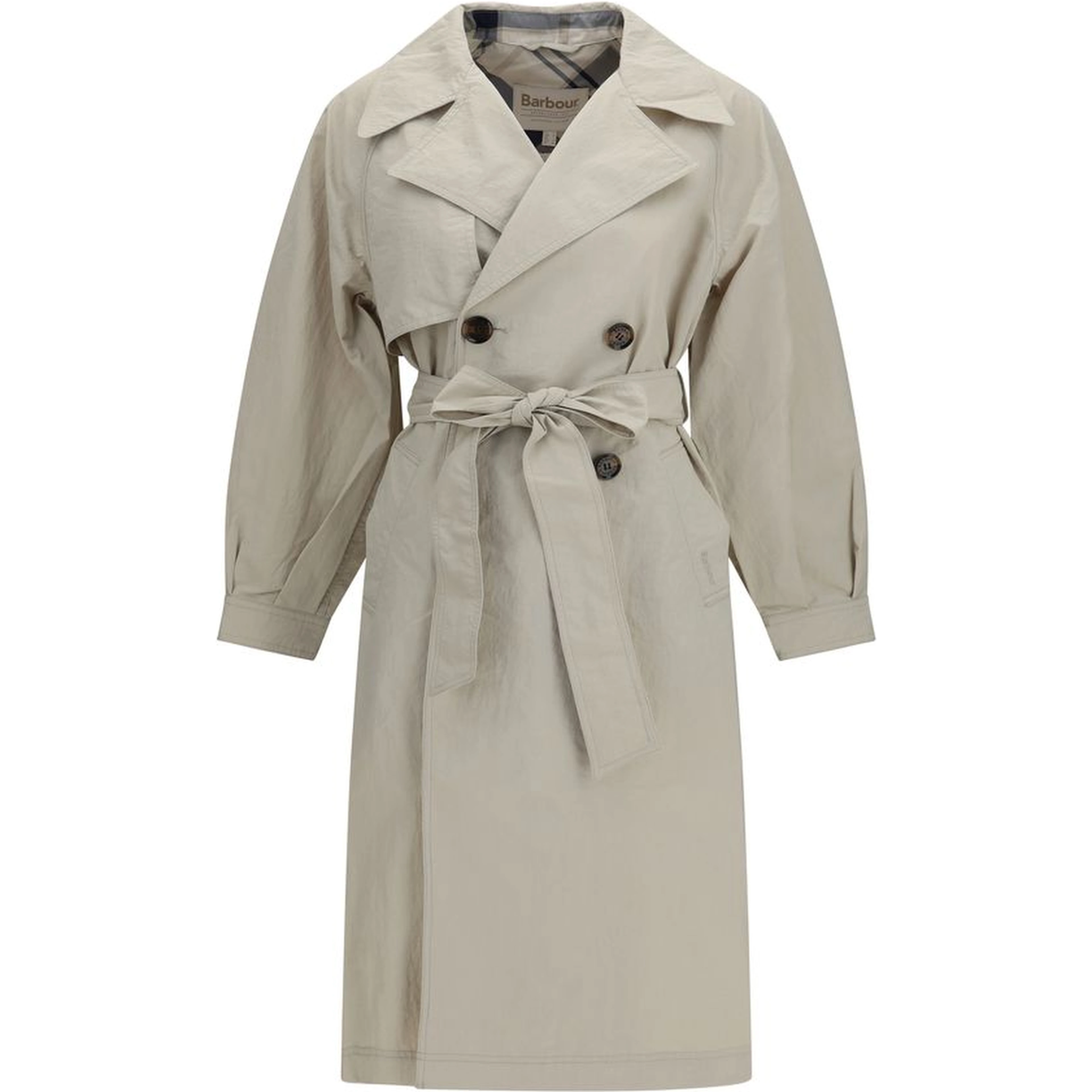Beige Polyamide Trench Coat
