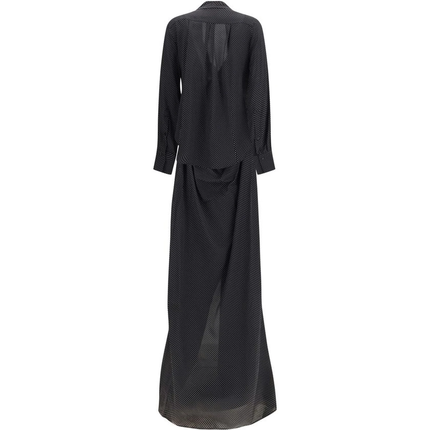 Black Silk Long Dress