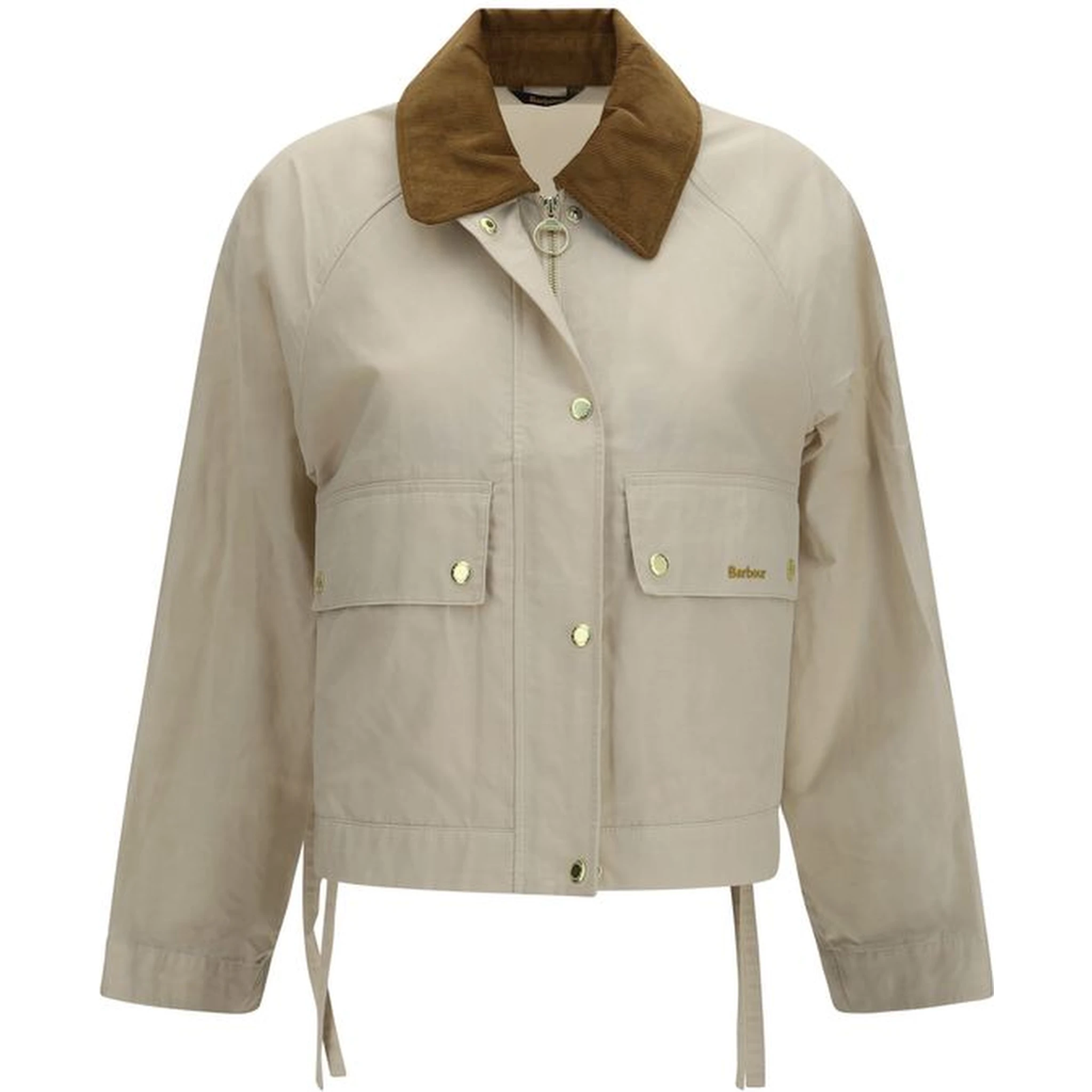 Beige Cotton Rain Coat