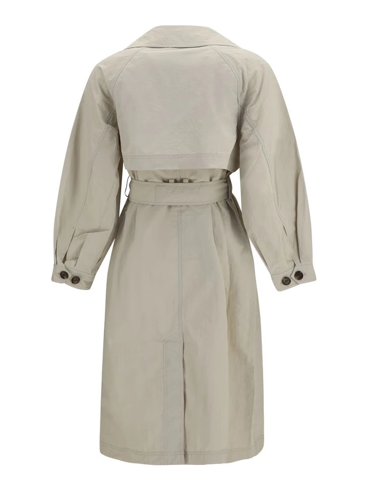 Beige Polyamide Trench Coat alternative
