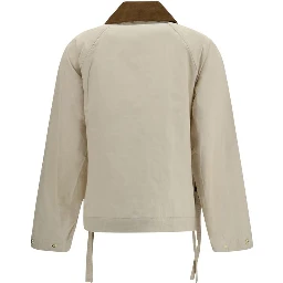 Beige Cotton Rain Coat