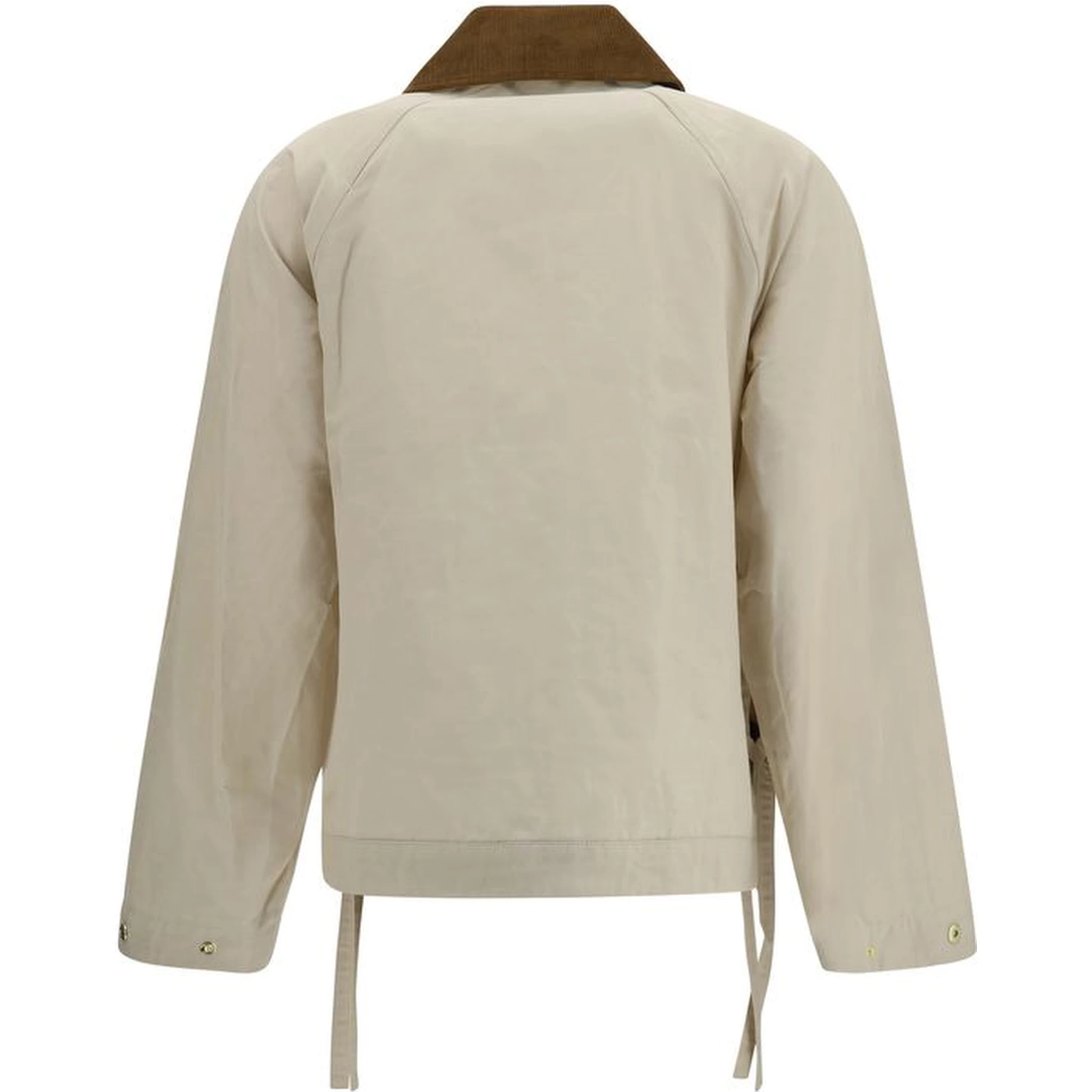Beige Cotton Rain Coat