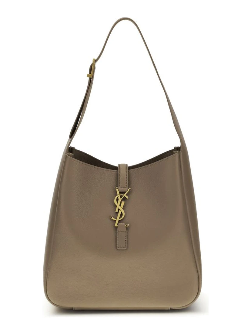 Gray Calf Leather Bos Taurus Shoulder Bag