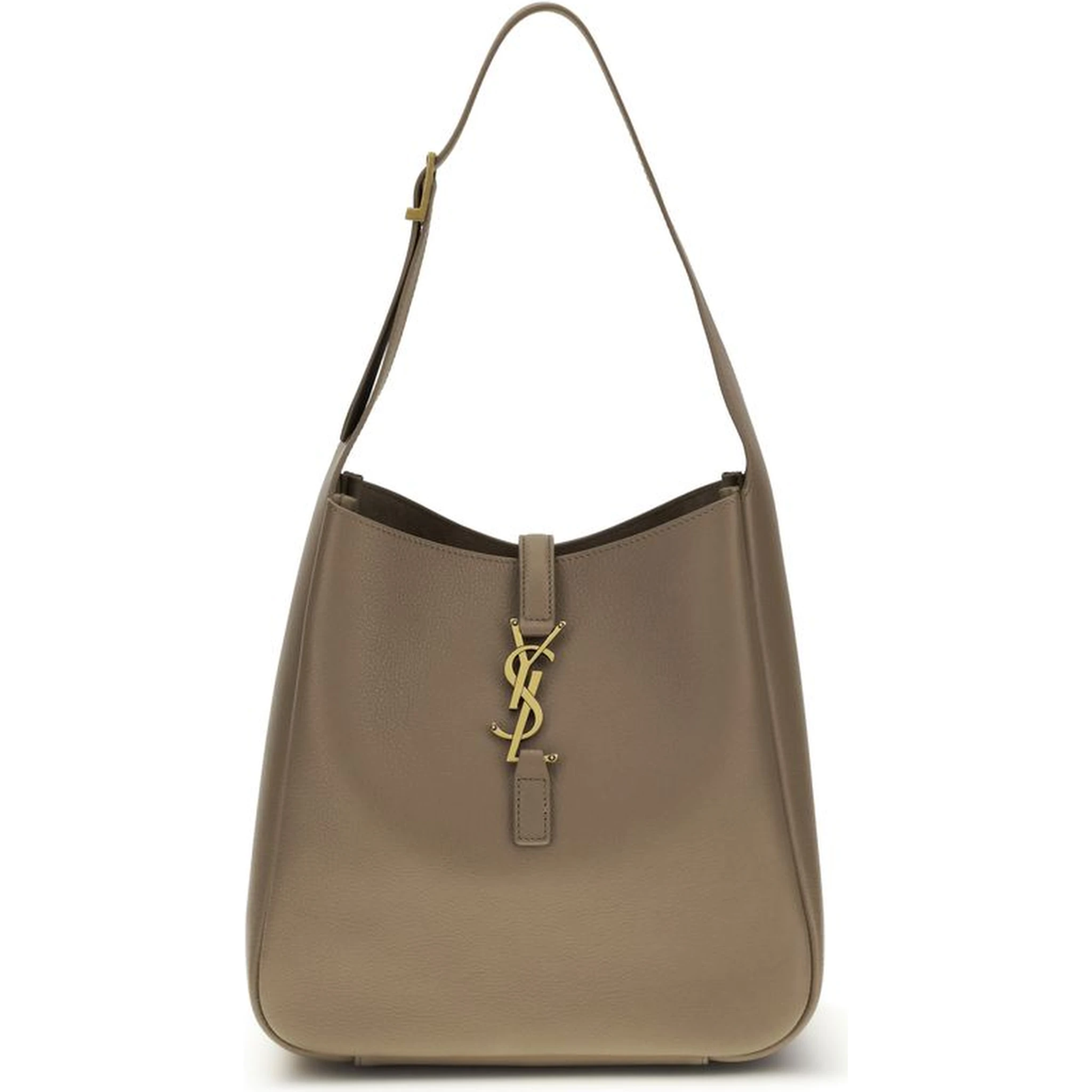 Gray Calf Leather Bos Taurus Shoulder Bag