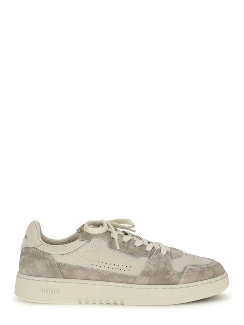 Gray Calf Leather Bos Taurus Low Top Sneakers