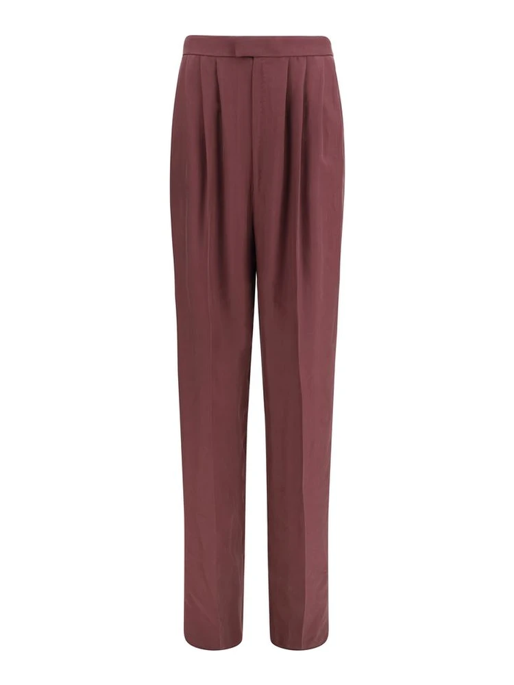 Purple Silk Dress Pants