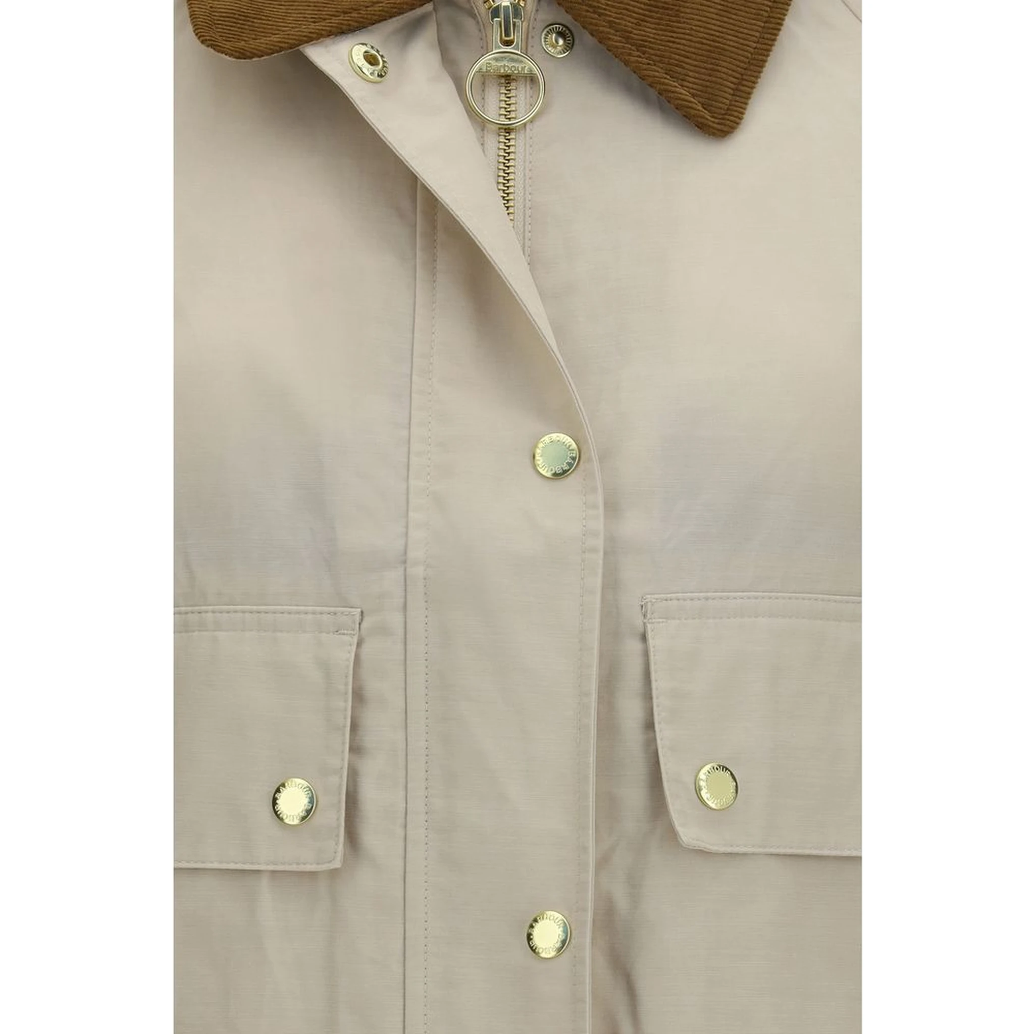 Beige Cotton Rain Coat