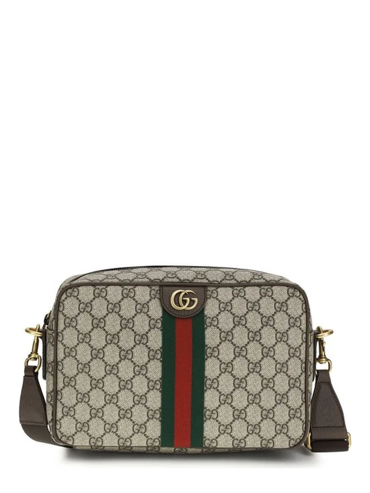 Beige Fabric Shoulder Bag
