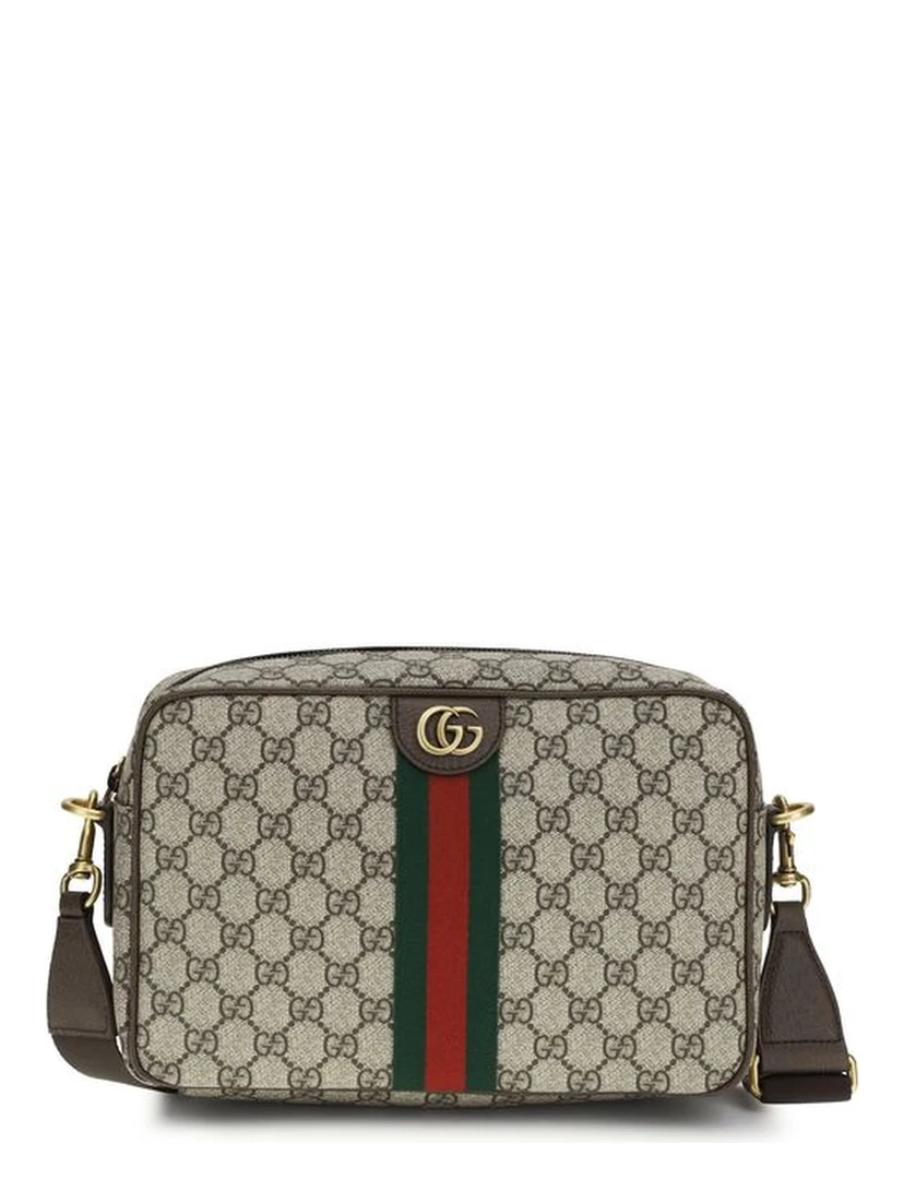 Beige Fabric Shoulder Bag