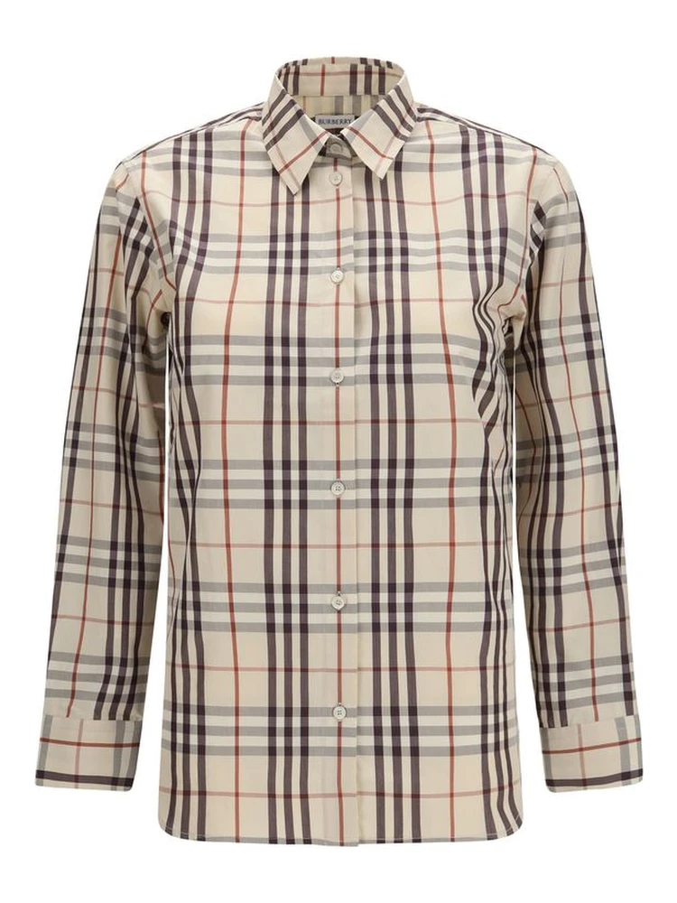 Beige Cotton Pattern Shirt