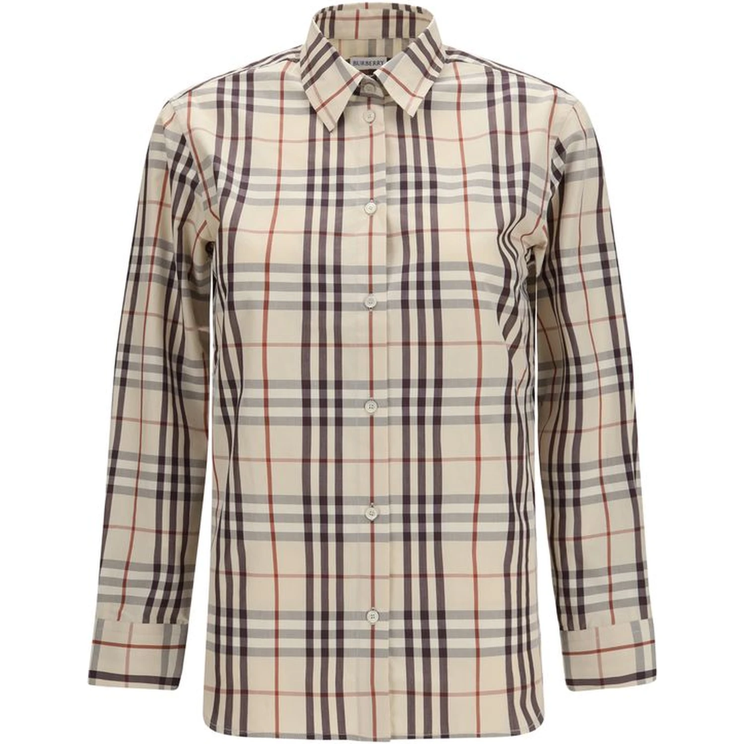 Beige Cotton Pattern Shirt