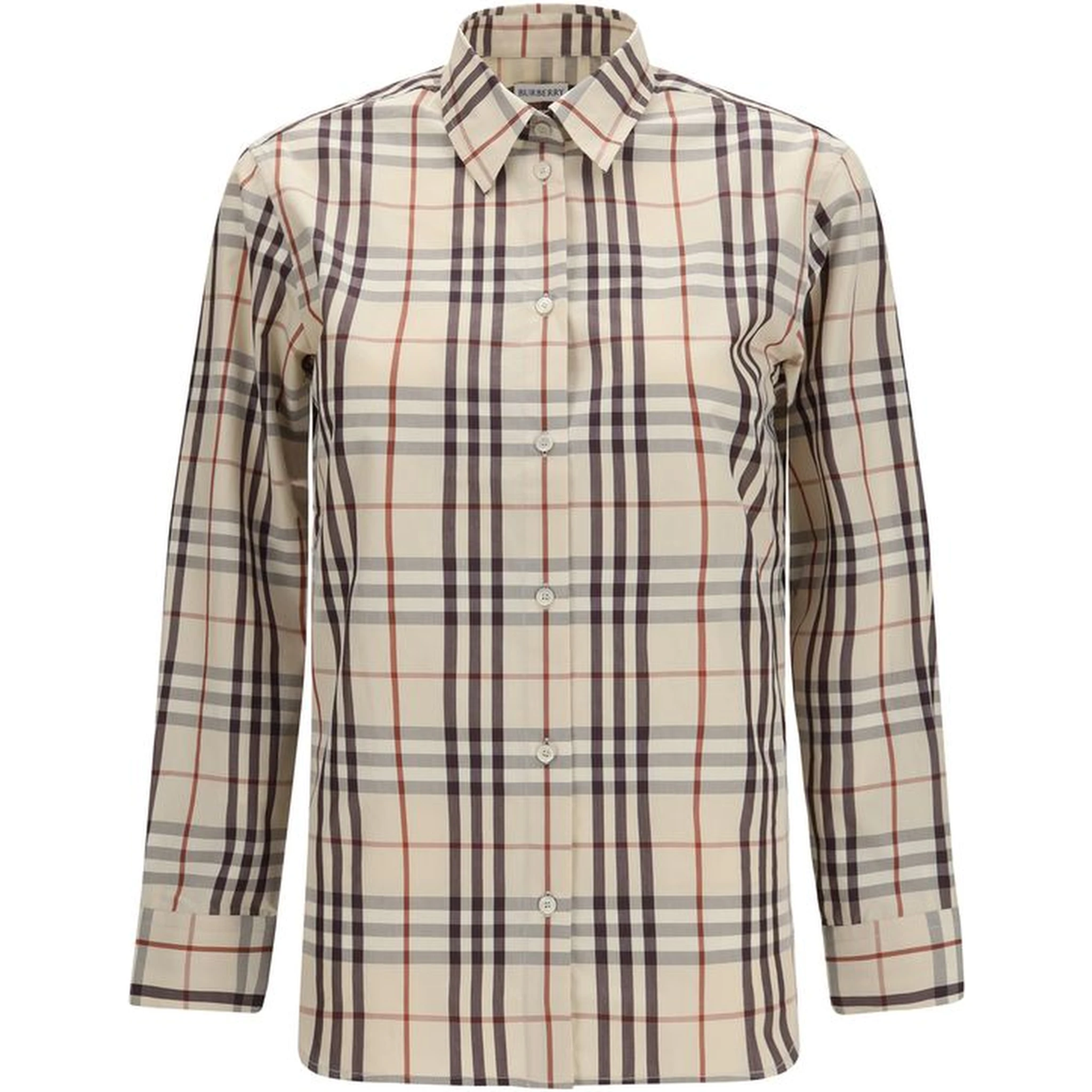 Beige Cotton Pattern Shirt