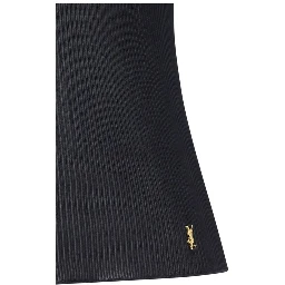 Black Silk Sleeveles T-Shirt