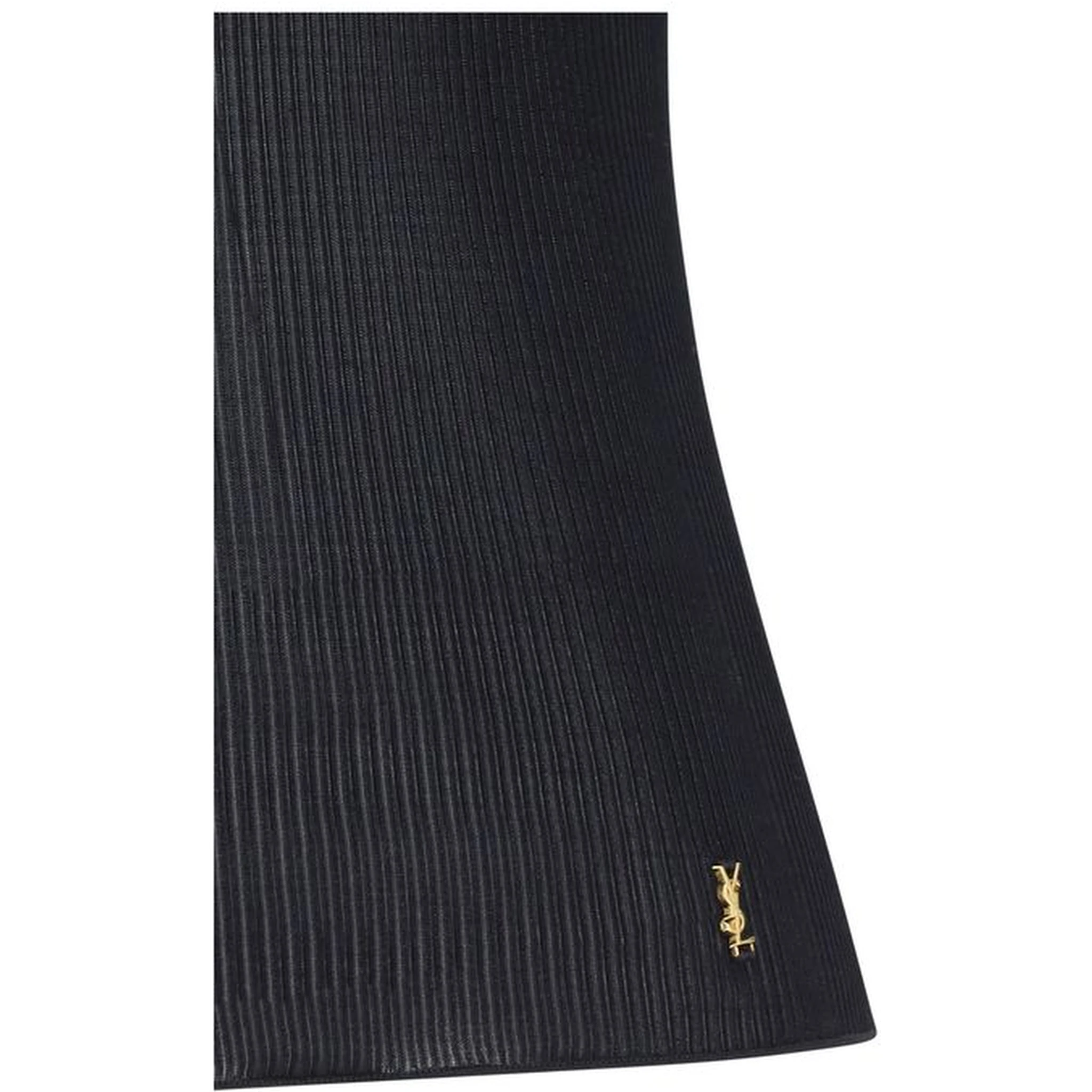 Black Silk Sleeveles T-Shirt