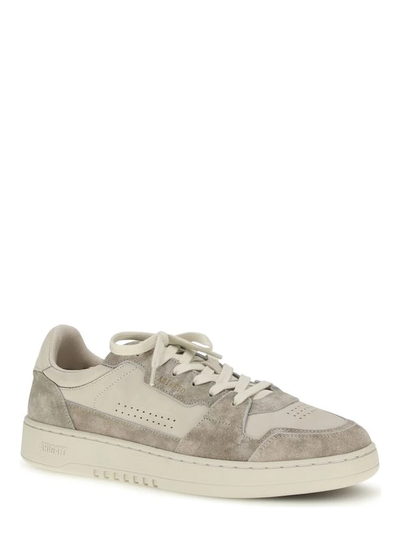 Gray Calf Leather Bos Taurus Low Top Sneakers