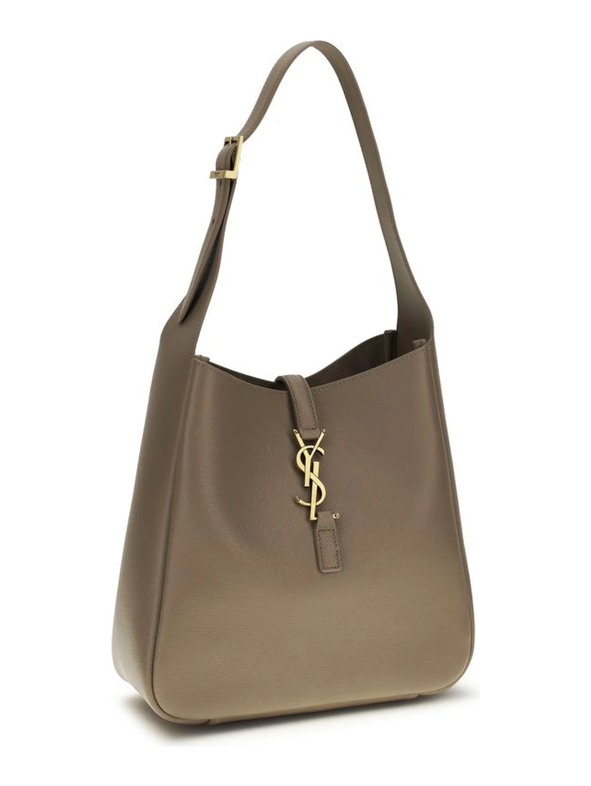 Gray Calf Leather Bos Taurus Shoulder Bag
