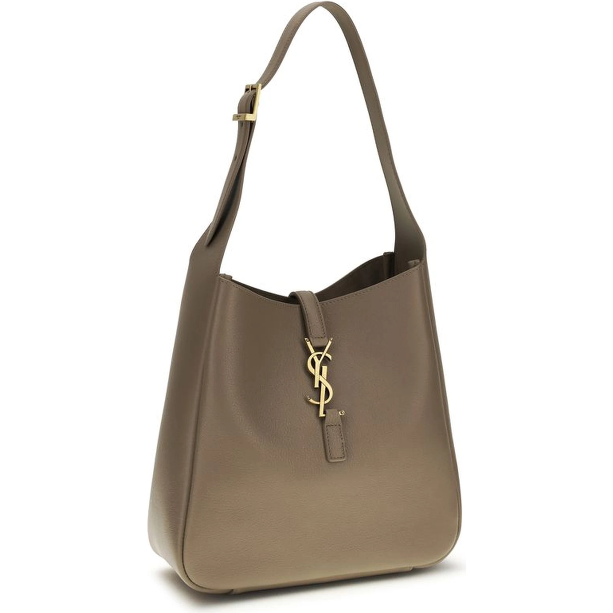 Gray Calf Leather Bos Taurus Shoulder Bag
