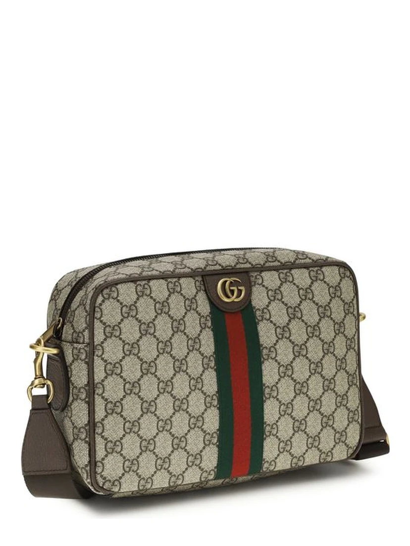 Beige Fabric Shoulder Bag