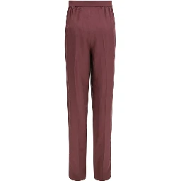 Purple Silk Dress Pants
