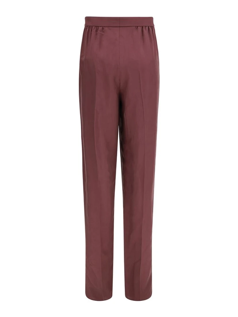 Purple Silk Dress Pants