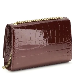 Bordeaux Calf Leather Bos Taurus Shoulder Bag