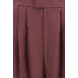 Purple Silk Dress Pants