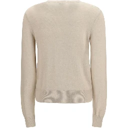 Beige Polyester Cardigan