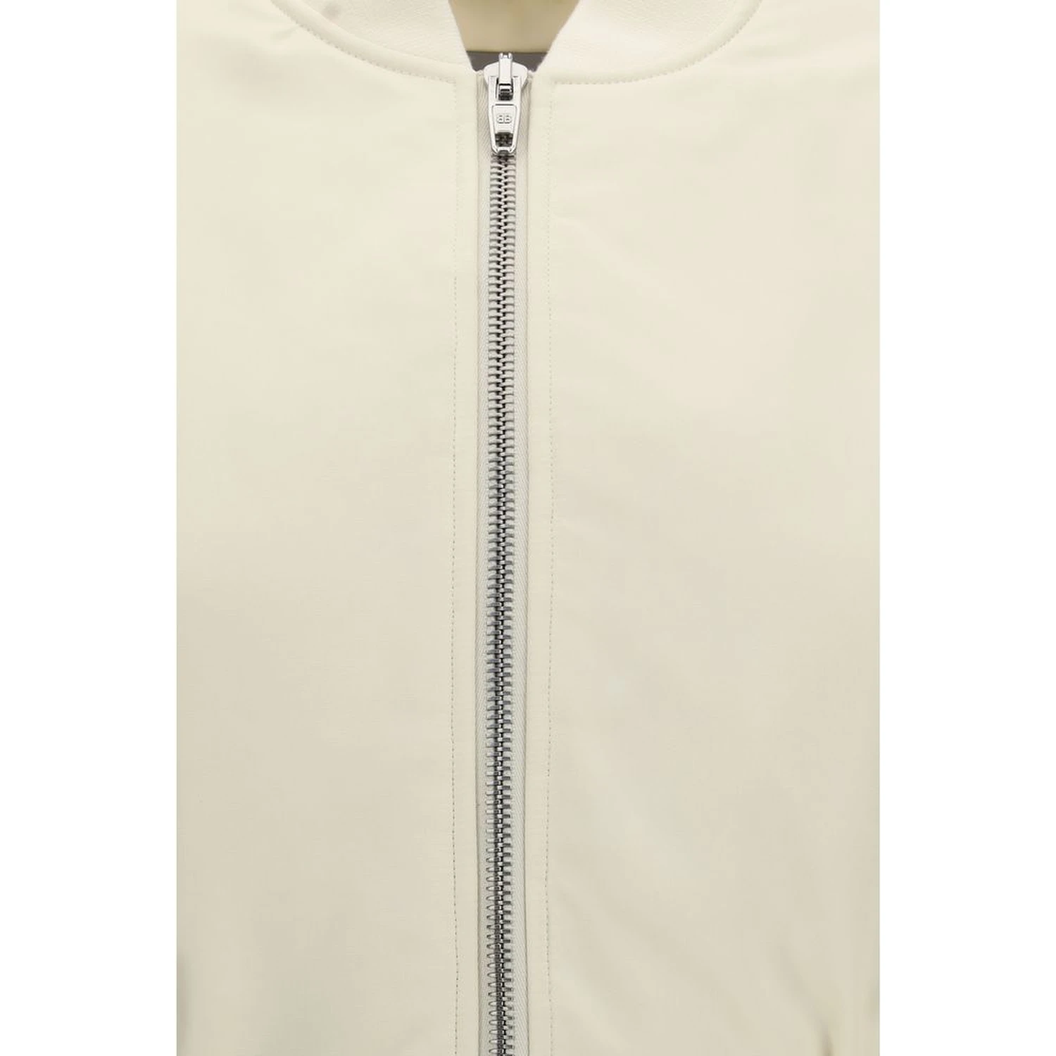 Beige Polyester Bomber