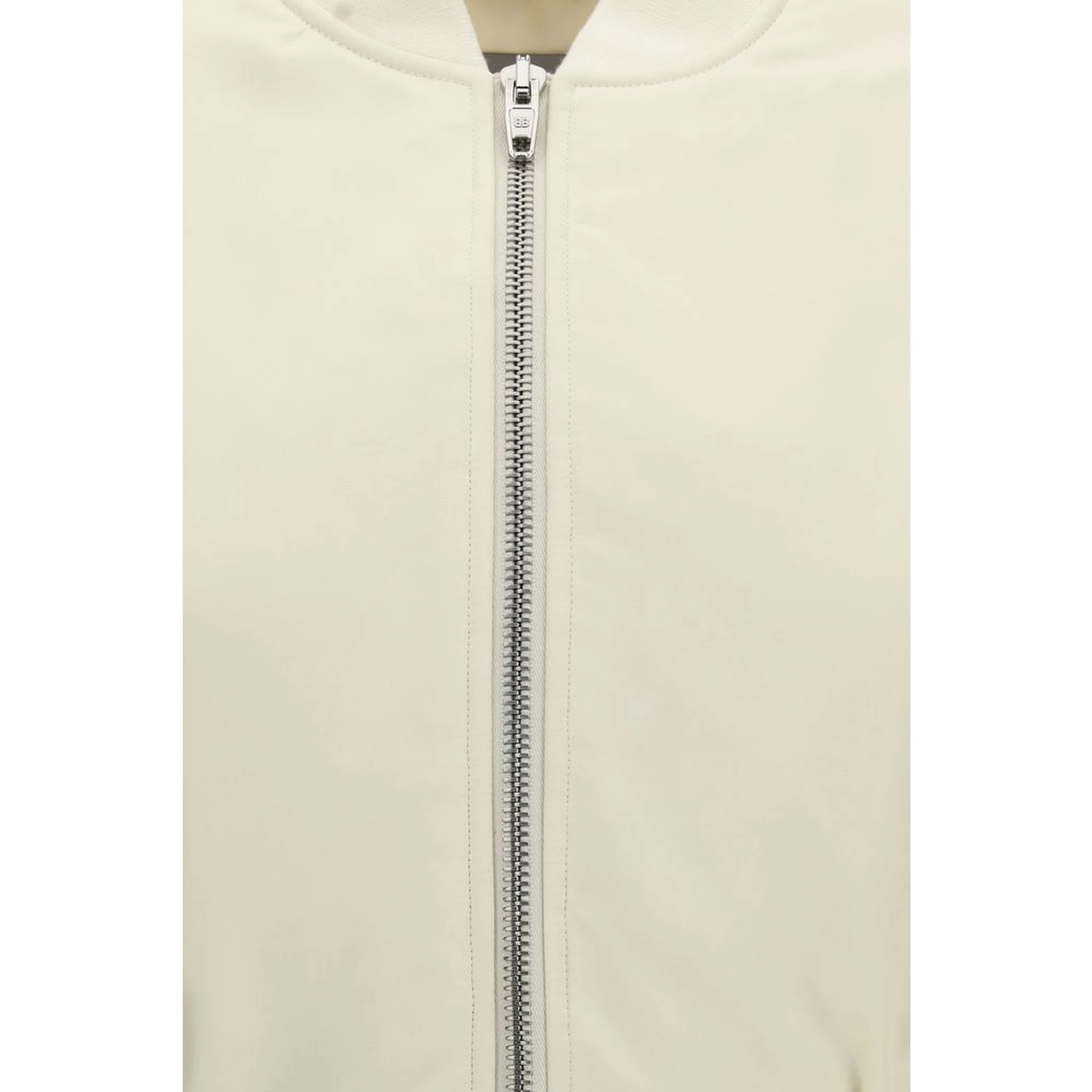 Beige Polyester Bomber