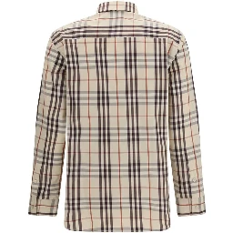 Beige Cotton Pattern Shirt