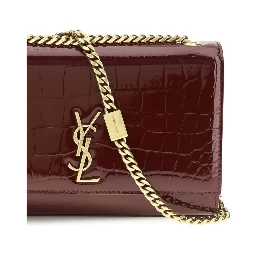 Bordeaux Calf Leather Bos Taurus Shoulder Bag