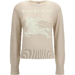 Beige Polyester Sweatshirt