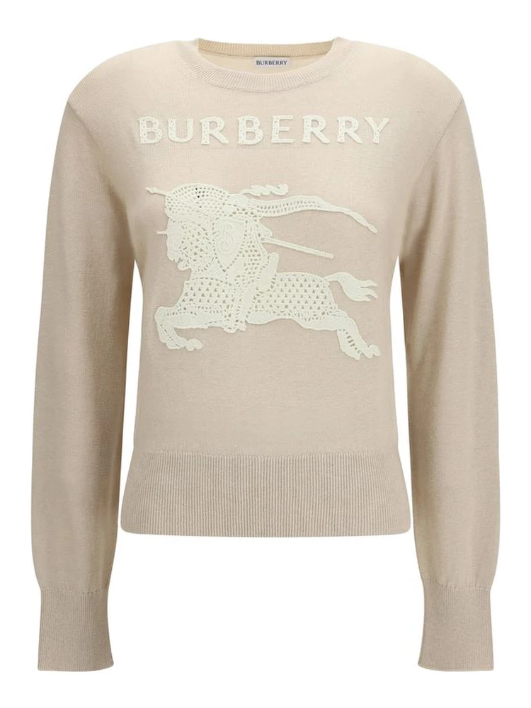 Beige Polyester Sweatshirt