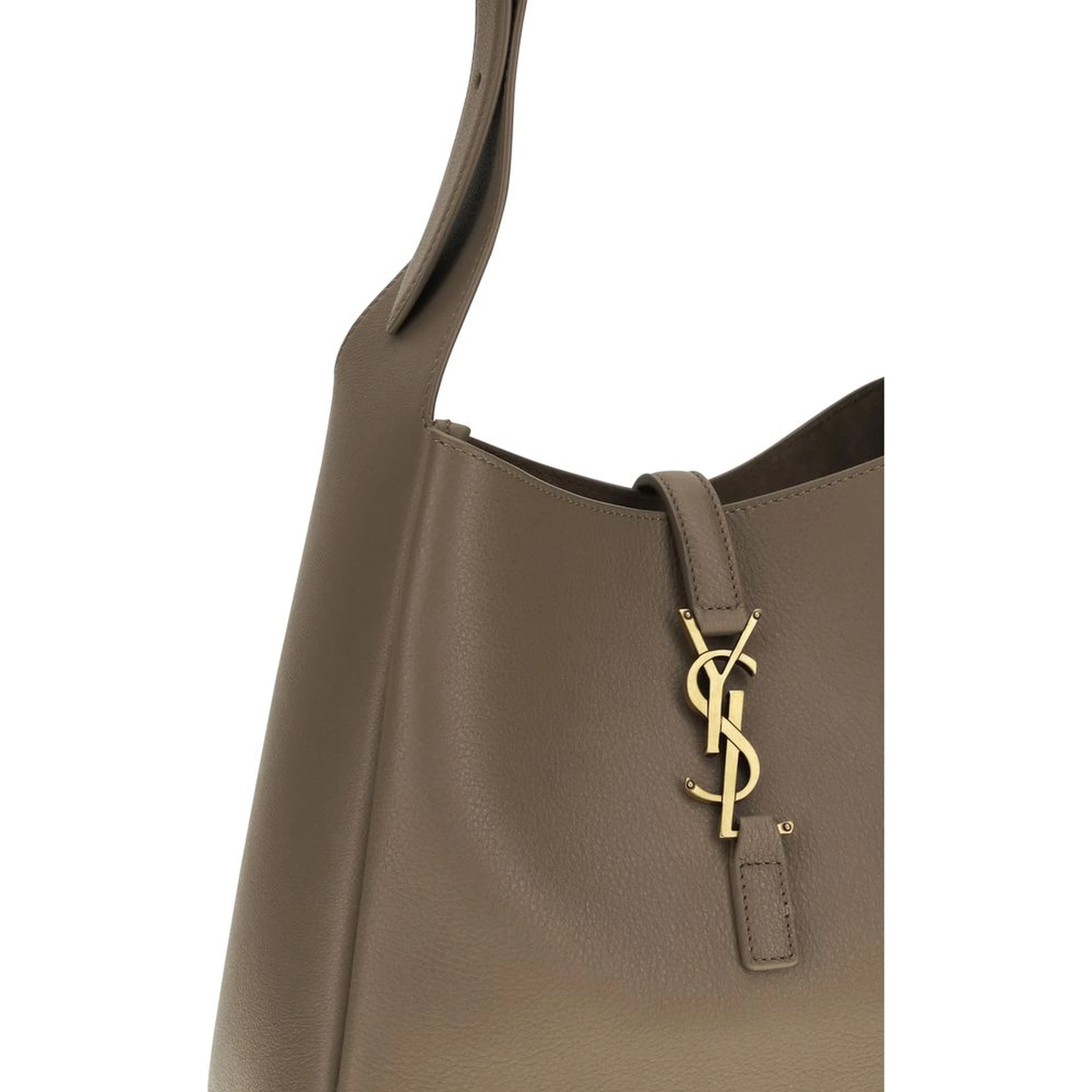 Gray Calf Leather Bos Taurus Shoulder Bag