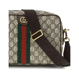 Beige Fabric Shoulder Bag
