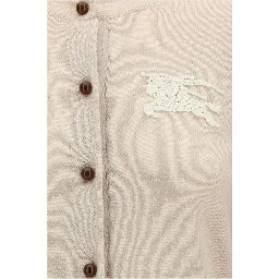 Beige Polyester Cardigan