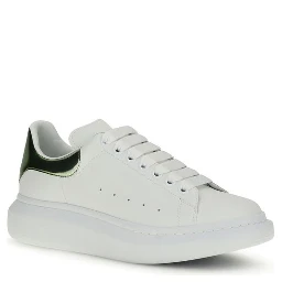 White Calf Leather Bos Taurus Platform Sneakers