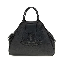 Black Polyurethane Handbag
