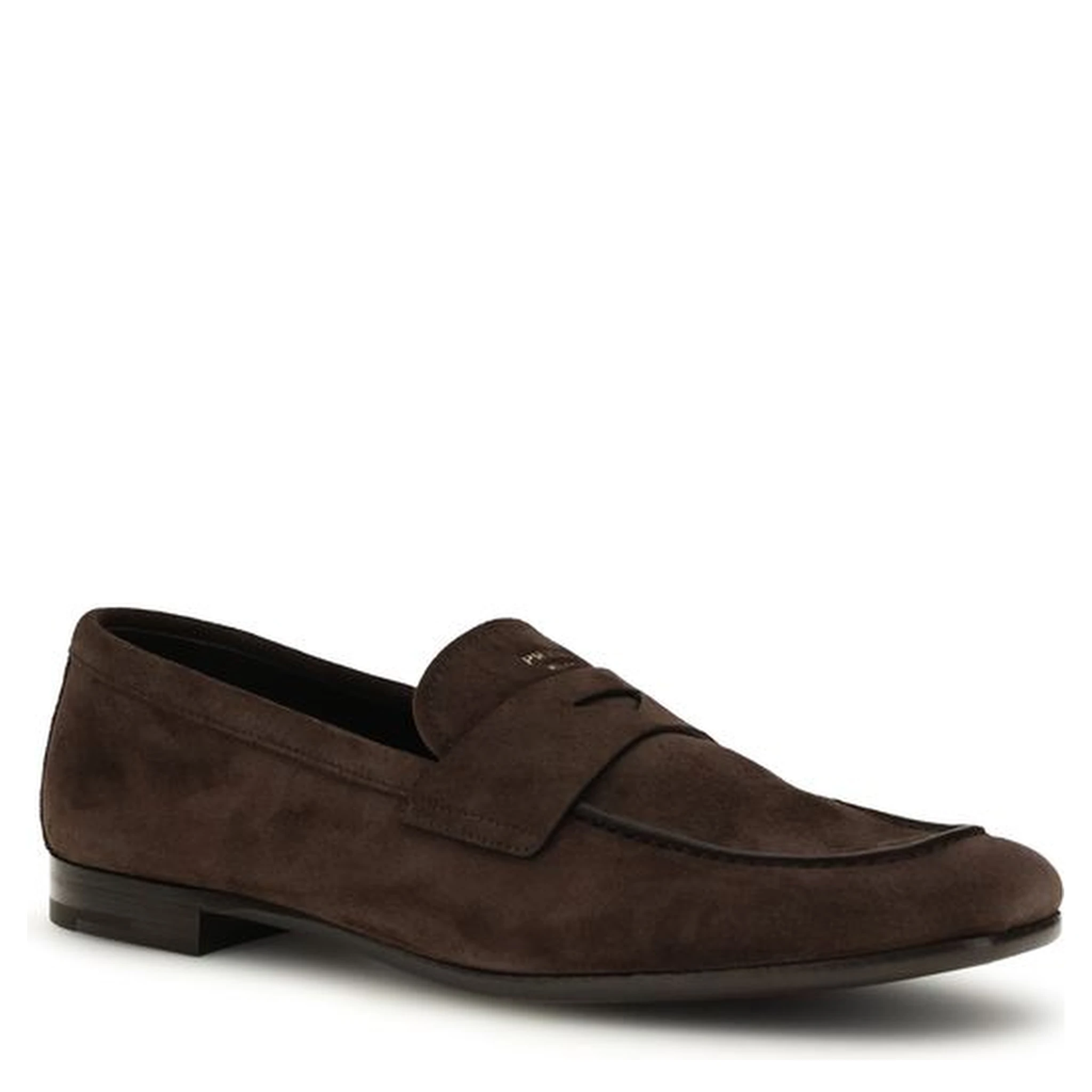 Brown Calf Leather Bos Taurus Slip-On Loafers