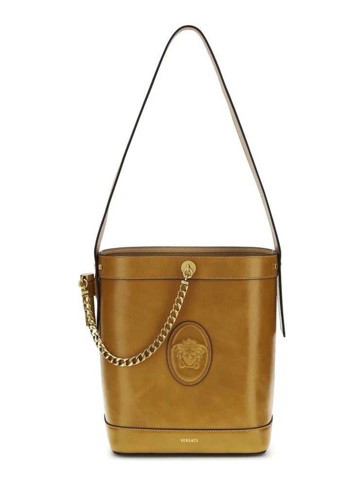 Brown Calf Leather Bos Taurus Backet Bag