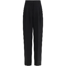 Black Linen Casual Pants