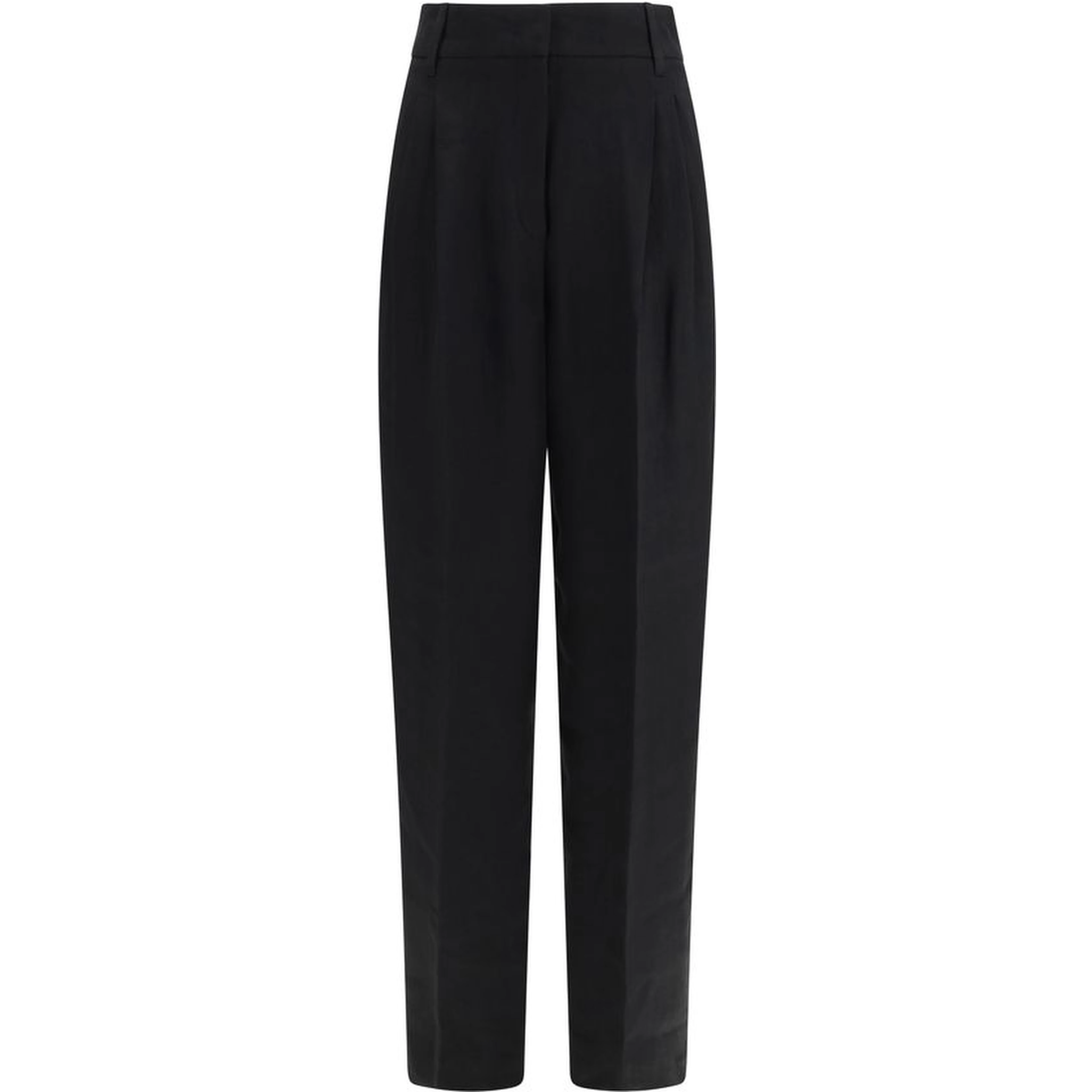 Black Linen Casual Pants
