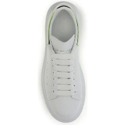 White Calf Leather Bos Taurus Platform Sneakers