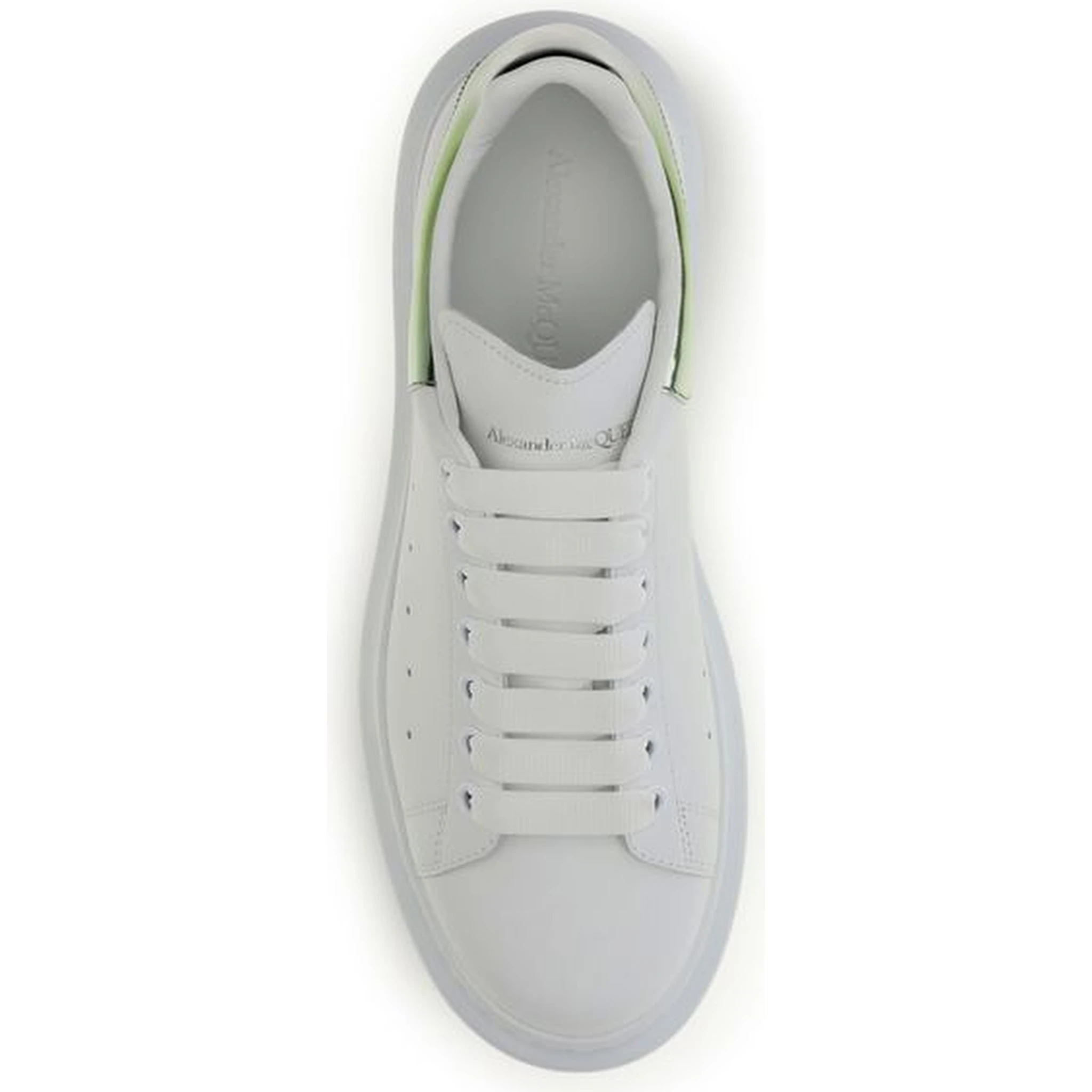 White Calf Leather Bos Taurus Platform Sneakers