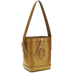 Brown Calf Leather Bos Taurus Backet Bag