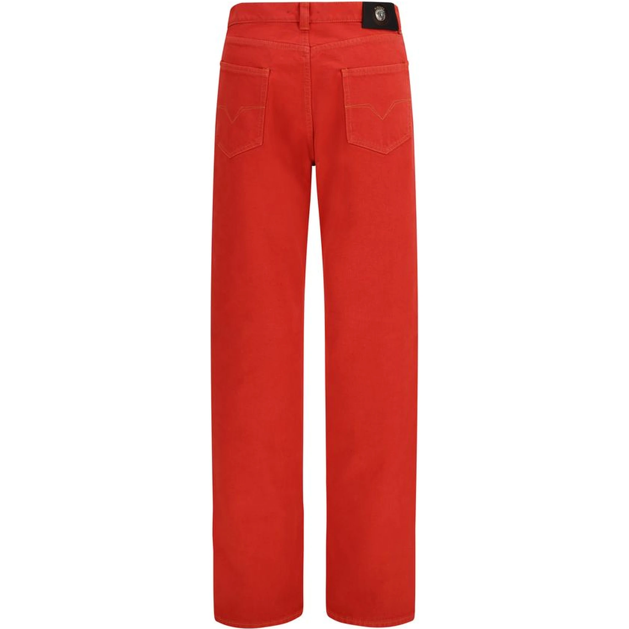 Multicolor Cotton Straight-Leg Jeans