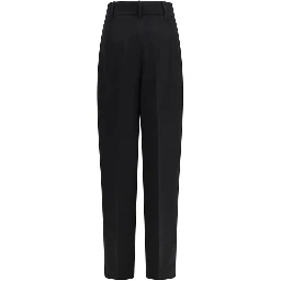 Black Linen Casual Pants
