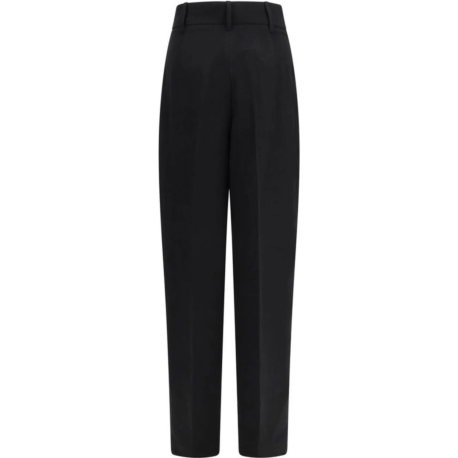 Black Linen Casual Pants