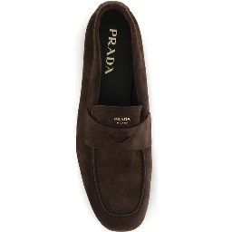 Brown Calf Leather Bos Taurus Slip-On Loafers